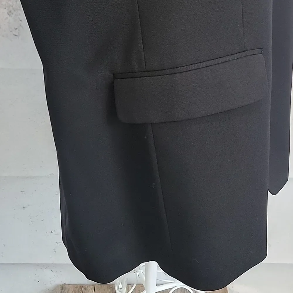 Claiborne Single Breasted Black Men's Suit Blazer Size 48L